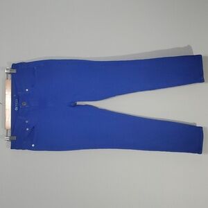 Stylus jeans women's size 8 bright blue skinny ankle cotton blend 2% stretch